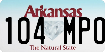 AR license plate 104MPO