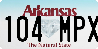 AR license plate 104MPX