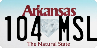 AR license plate 104MSL