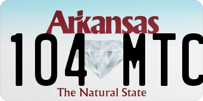 AR license plate 104MTC