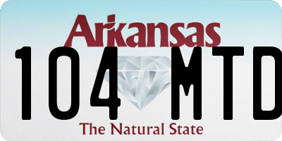 AR license plate 104MTD