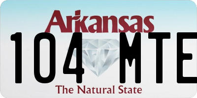 AR license plate 104MTE