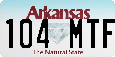 AR license plate 104MTF