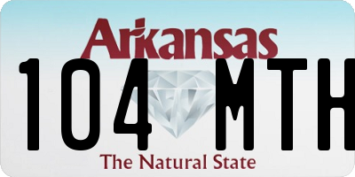 AR license plate 104MTH