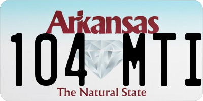 AR license plate 104MTI