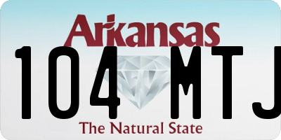 AR license plate 104MTJ