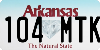 AR license plate 104MTK