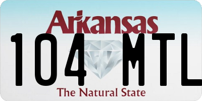 AR license plate 104MTL