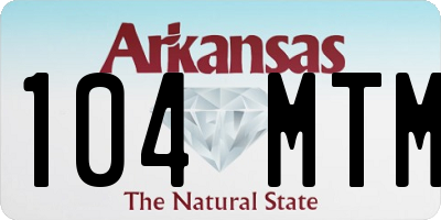 AR license plate 104MTM