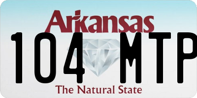 AR license plate 104MTP