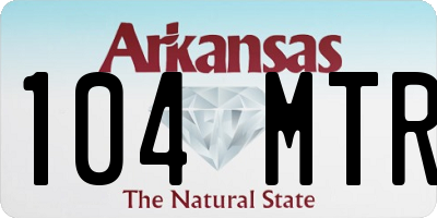 AR license plate 104MTR