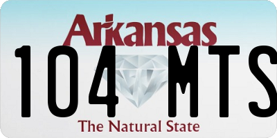 AR license plate 104MTS