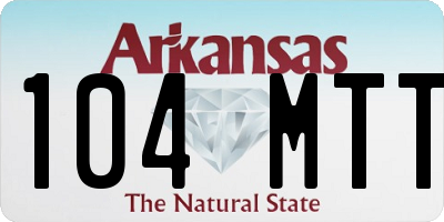 AR license plate 104MTT