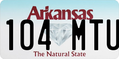 AR license plate 104MTU
