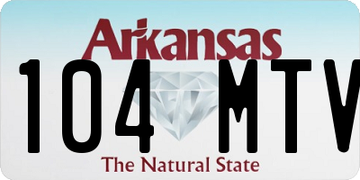 AR license plate 104MTV