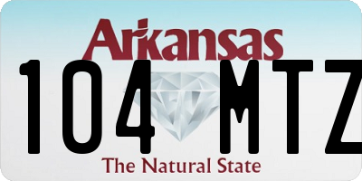 AR license plate 104MTZ