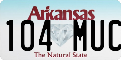 AR license plate 104MUC