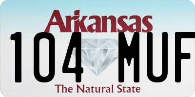 AR license plate 104MUF