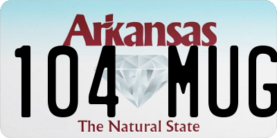 AR license plate 104MUG