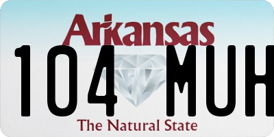 AR license plate 104MUH
