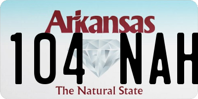 AR license plate 104NAH