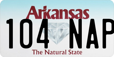 AR license plate 104NAP