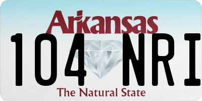 AR license plate 104NRI