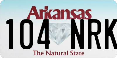 AR license plate 104NRK