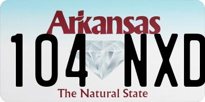 AR license plate 104NXD