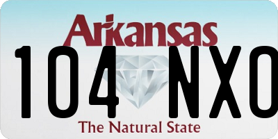 AR license plate 104NXO