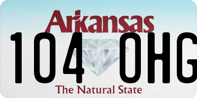 AR license plate 104OHG