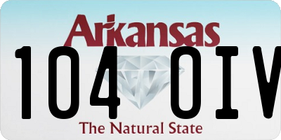 AR license plate 104OIV