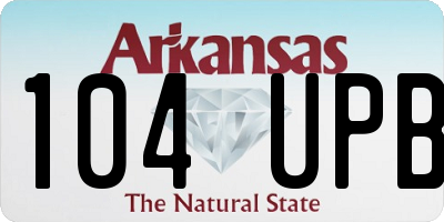 AR license plate 104UPB