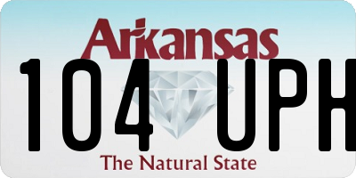 AR license plate 104UPH