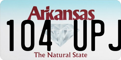 AR license plate 104UPJ