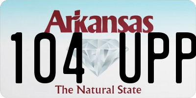 AR license plate 104UPP