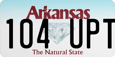 AR license plate 104UPT