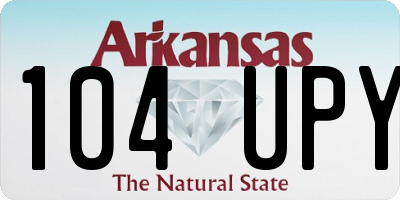 AR license plate 104UPY