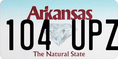 AR license plate 104UPZ