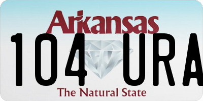 AR license plate 104URA
