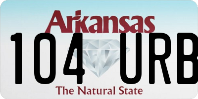 AR license plate 104URB