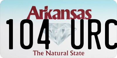 AR license plate 104URC