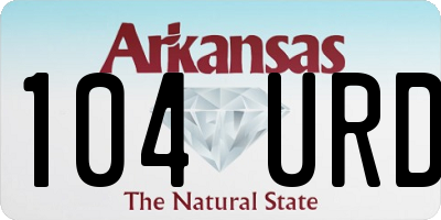AR license plate 104URD