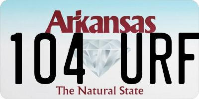 AR license plate 104URF