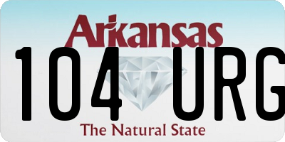 AR license plate 104URG
