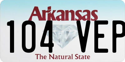 AR license plate 104VEP