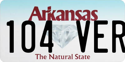 AR license plate 104VER