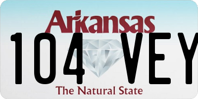 AR license plate 104VEY