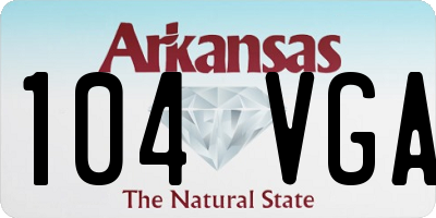 AR license plate 104VGA