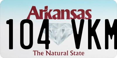 AR license plate 104VKM